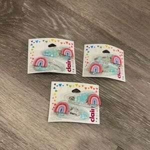 🆕 Claire’s Rainbow hair clips